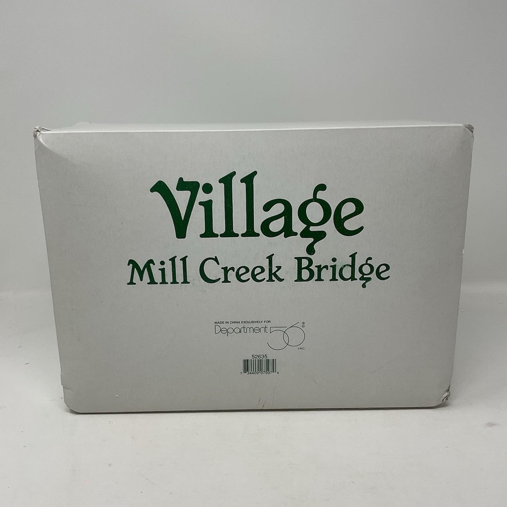 Dept 56 Village Accessories Mill Creek Bridge Christmas 52635 - Picture 11 of 12